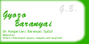 gyozo baranyai business card